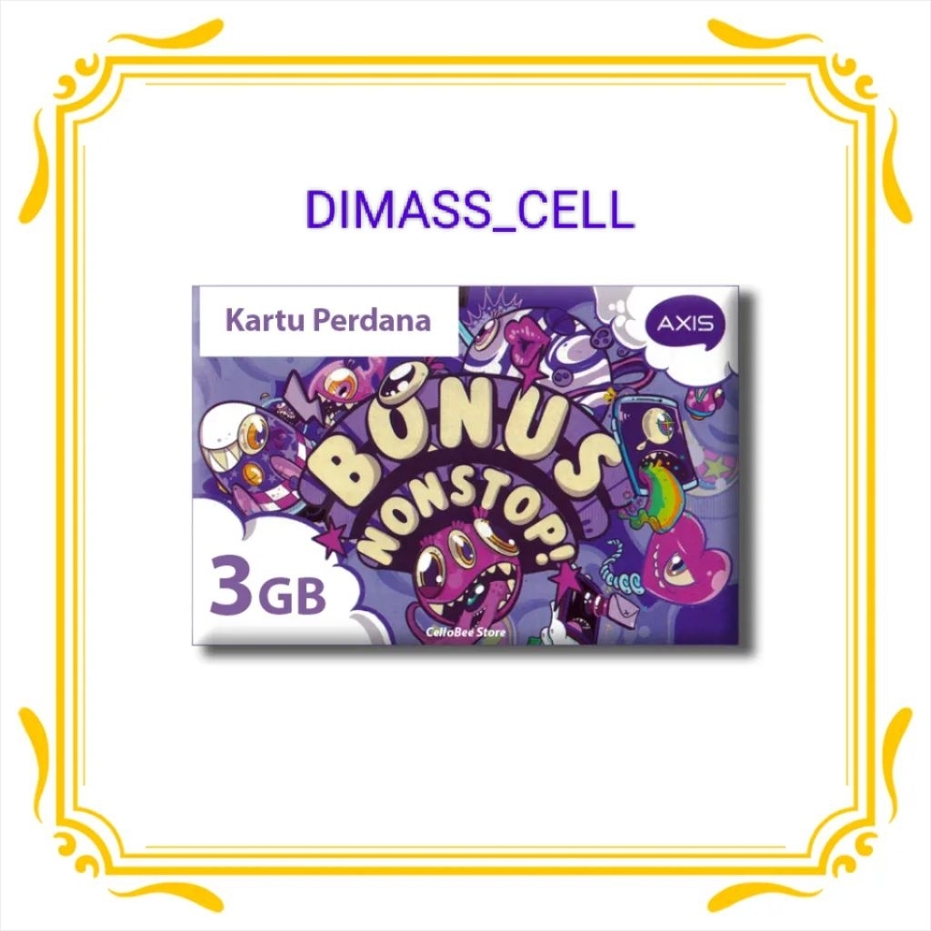 Kartu Perdana Axis 3GB 30Hr