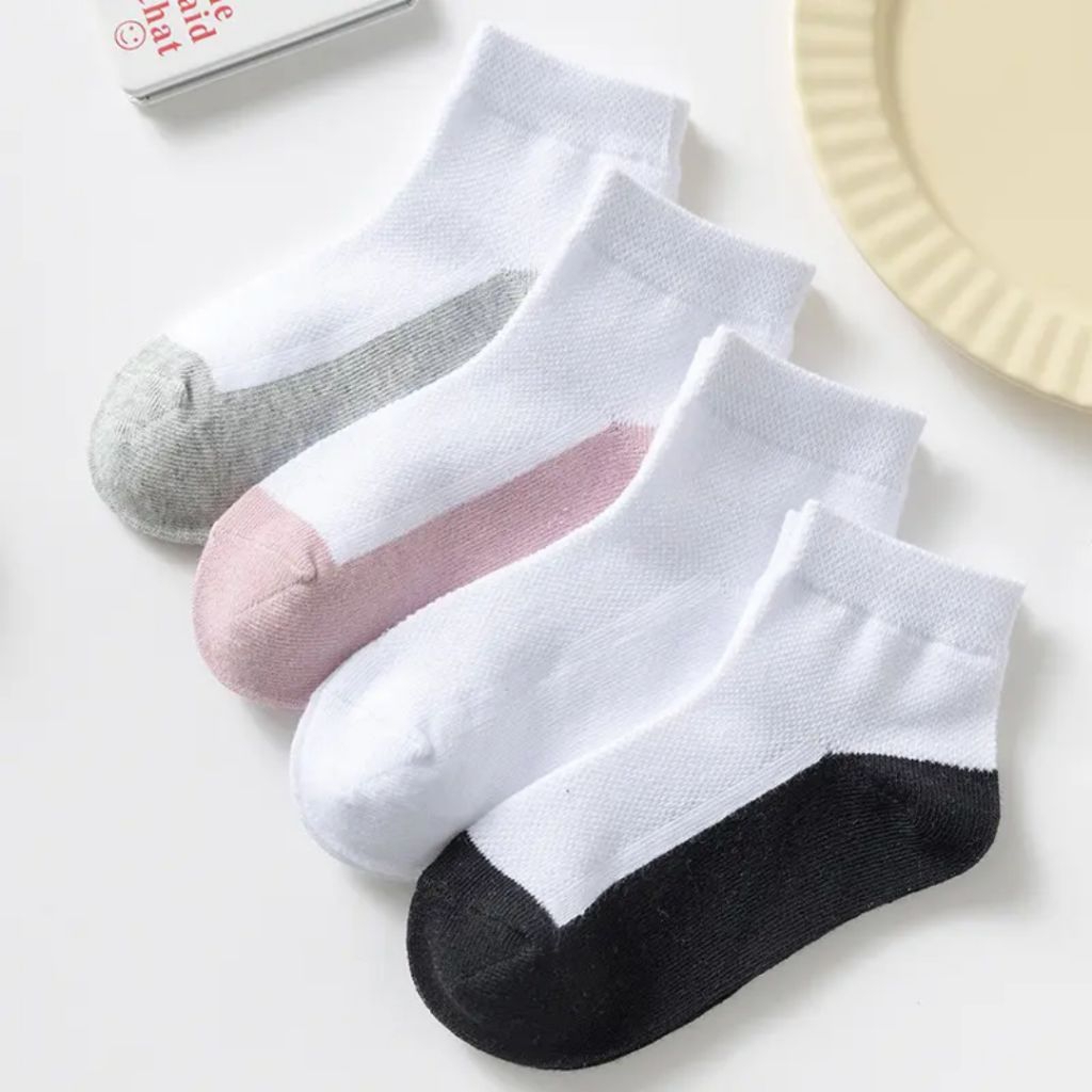 3 psg Kaos Kaki Anak Sekolah Desain Elegan dan Nyaman untuk TK & SD