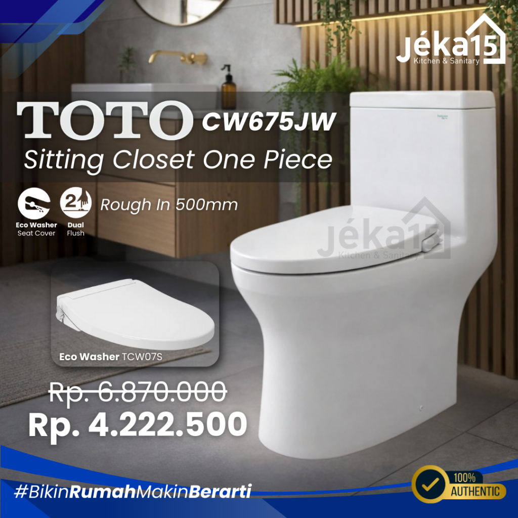 JEKA15 - TOTO CW675JW  CLOSET DUDUK