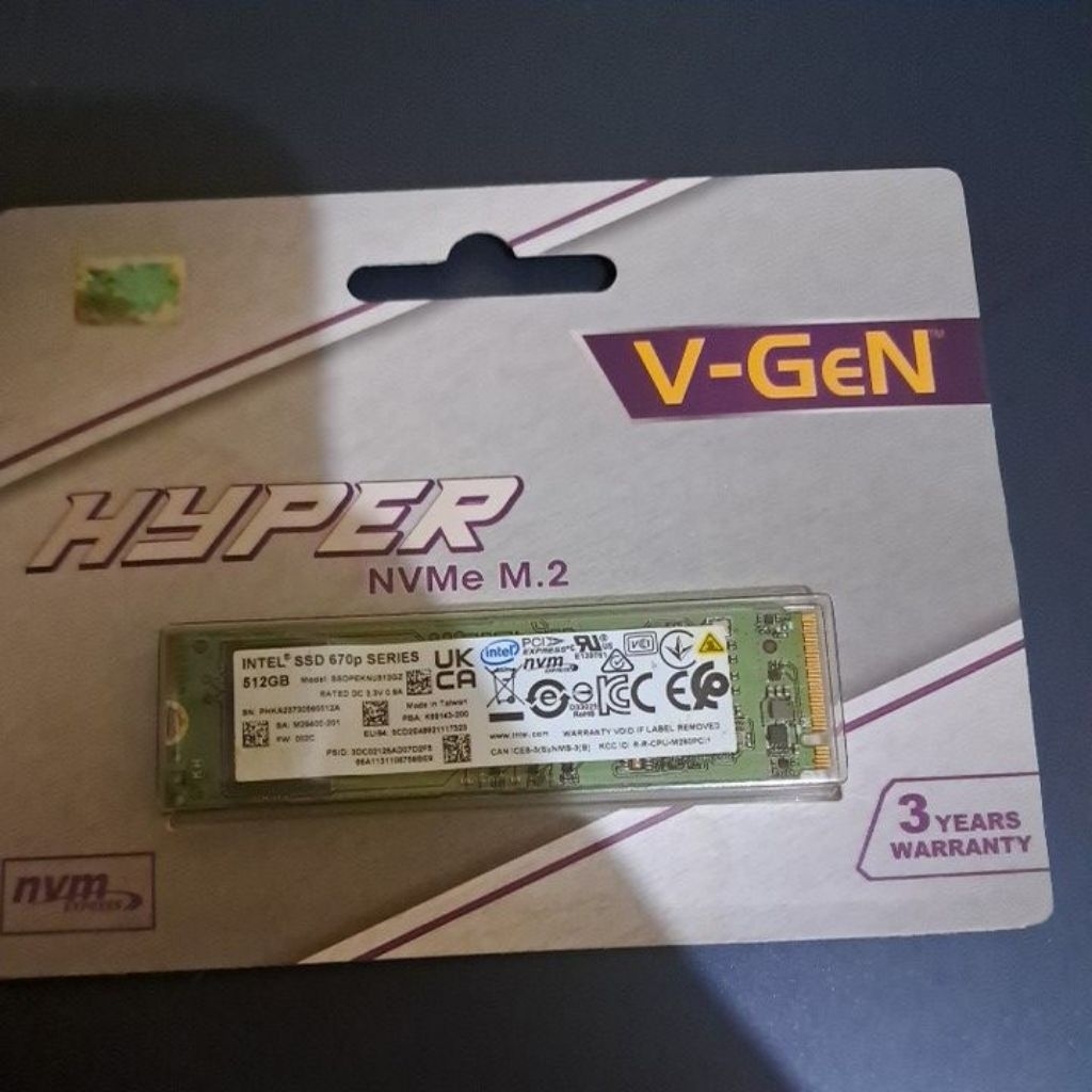 INTEL SSD 670P SERIES 512GB