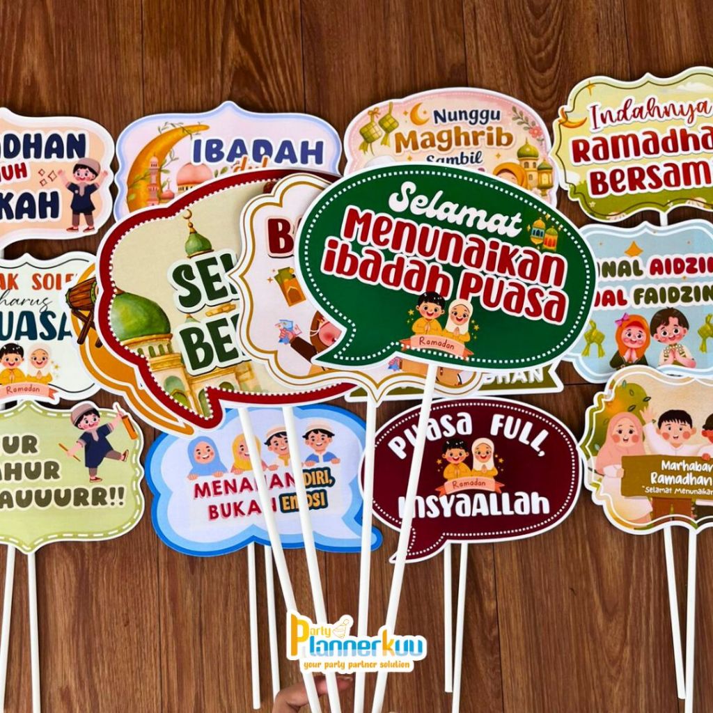 Partyplannerkuu Properti Photobooth Ramadhan – Papan Karnaval Tema Ramadhan