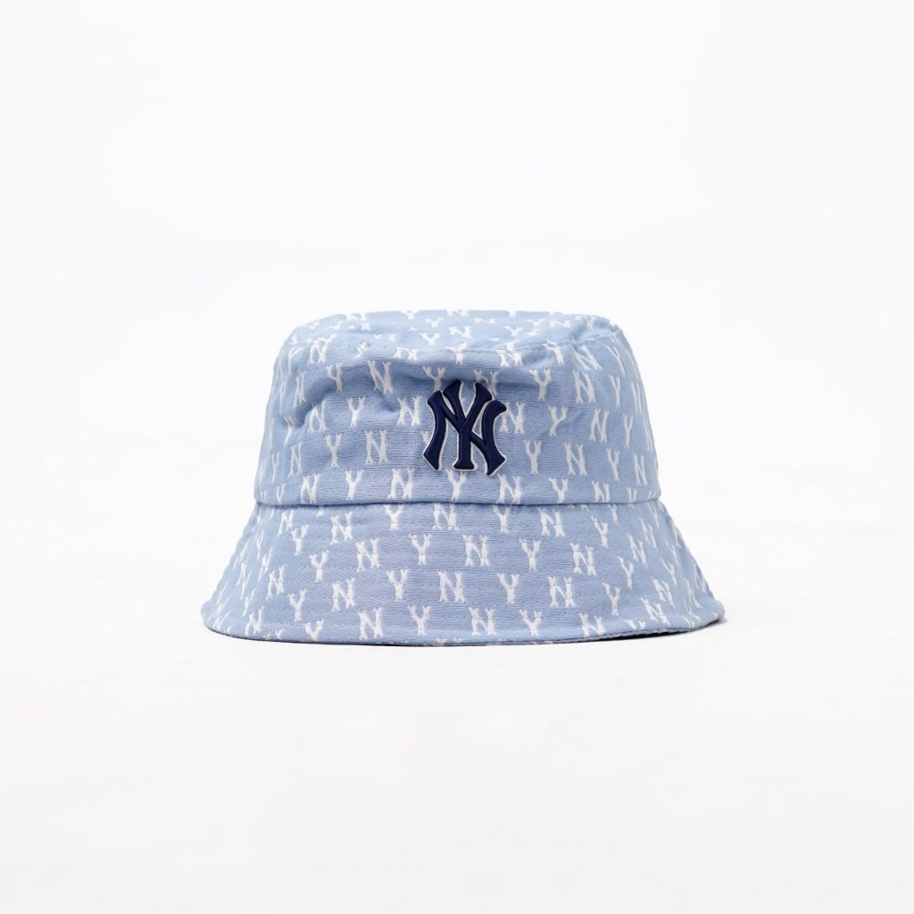 Topi MLB NY MONOGRAM NAVY BLUE 2 BUCKET HAT 100% ORIGINAL