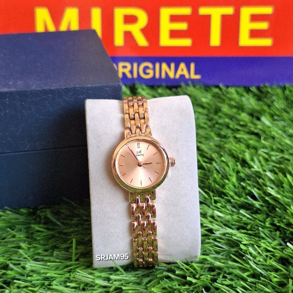 Jam Tangan Wanita Simple Mirete Stainless Fashion
