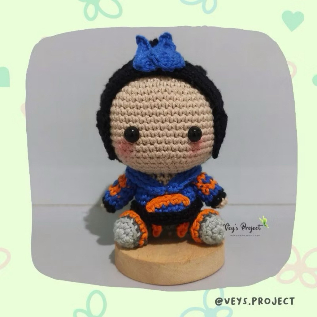 Boneka Rajut Yoru Valorant | Yoru Valorant Amigurumi