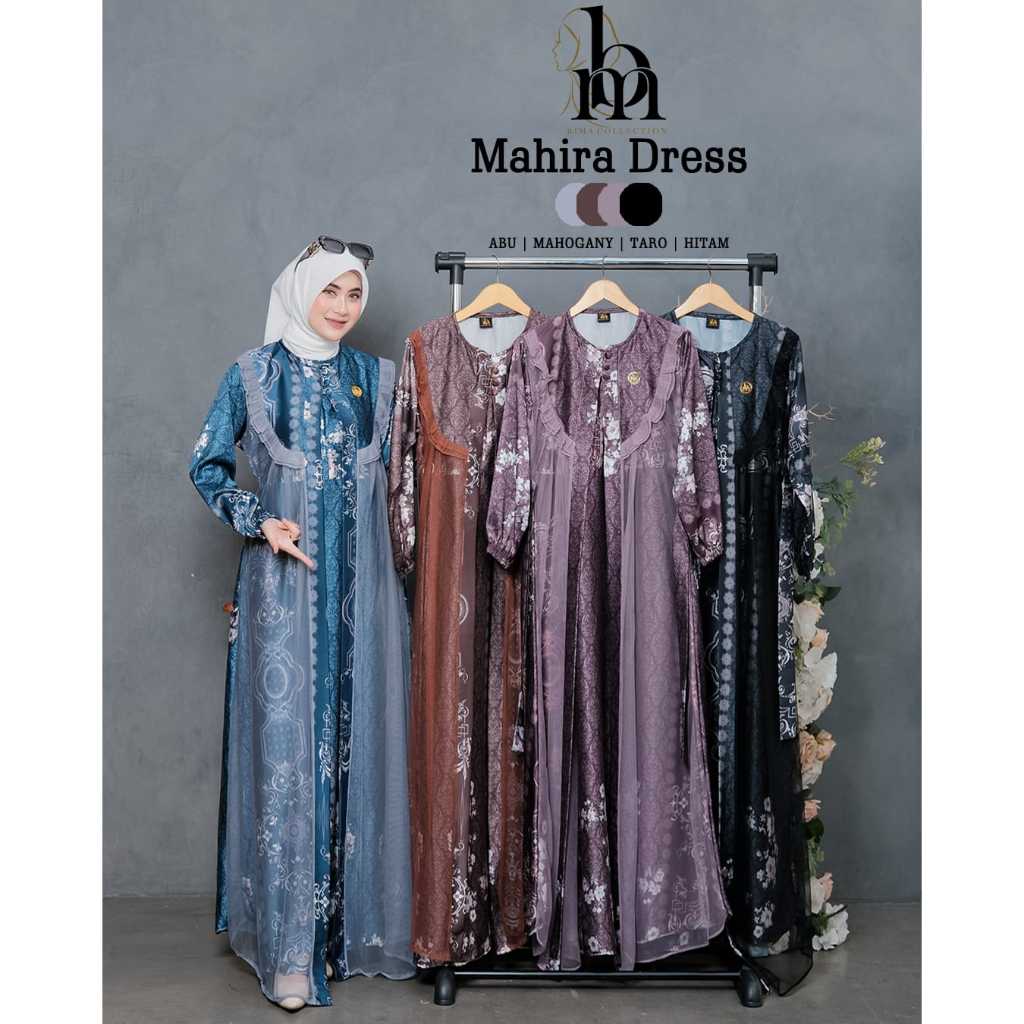 YASMIN MAHIRA DRESS BY BIMA COLLECTION DRESS PESTA KONDAGAN DRESS  BAHAN SILK PREMIUM MIX TILEU
