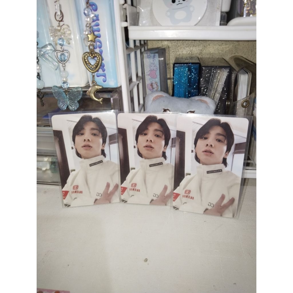 PHOTOCARD BTS JUNGKOOK LUCKY DRAW GOLDEN JK RACING OFFICIAL