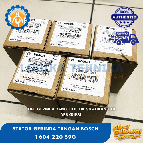 BOSCH (160422059G) Stator GWS 900-100 | Field Coil GWS 9-100 s | Stator Gerinda Tangan Bosch