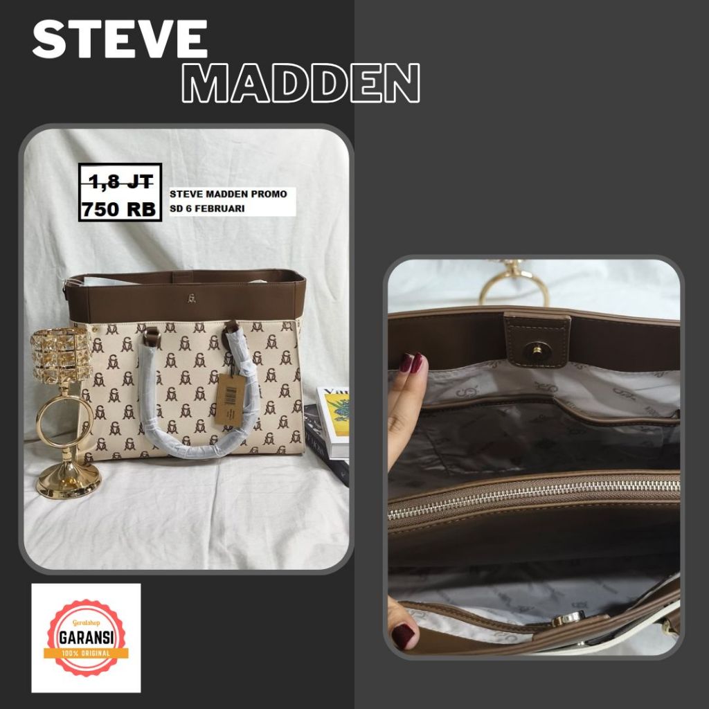Tas wanita crossbody seri BURGENT STEVE MADDEN 100% original