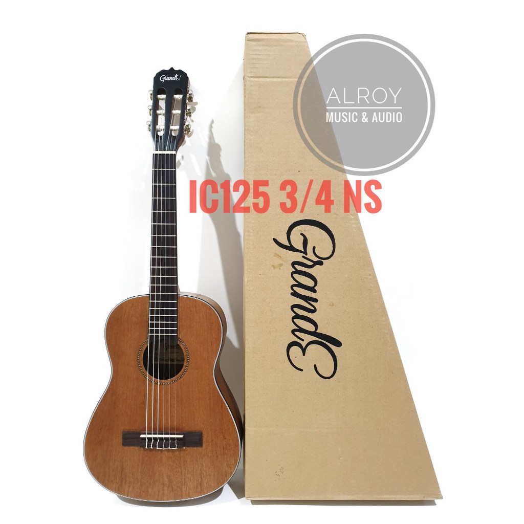 Gitar Klasik / Classic Nylon Ukuran 3/4 Grande IC-125 / IC125 / IC 125 NS Natural Satin
