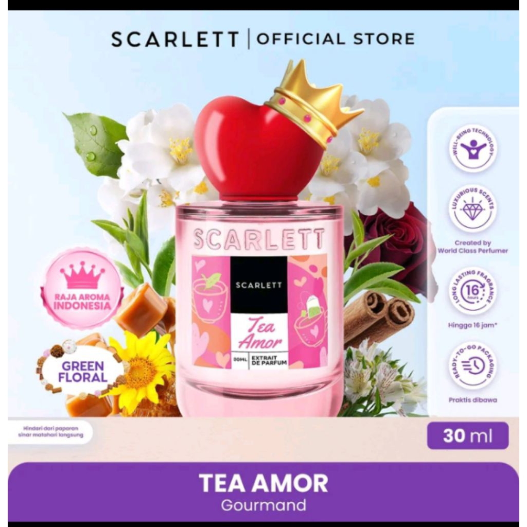 Scarlett official store extrait de parfum tea amore