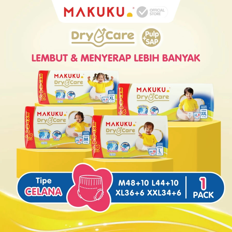 Mombaby Pants Mega Pack & Makuku Dry Care Jumbo