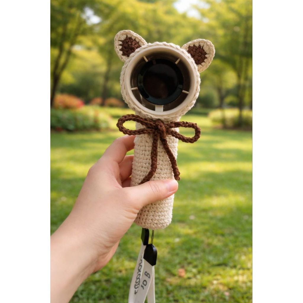 Cover Kipas Rajut Handmade -  rajutan rapat dan padat