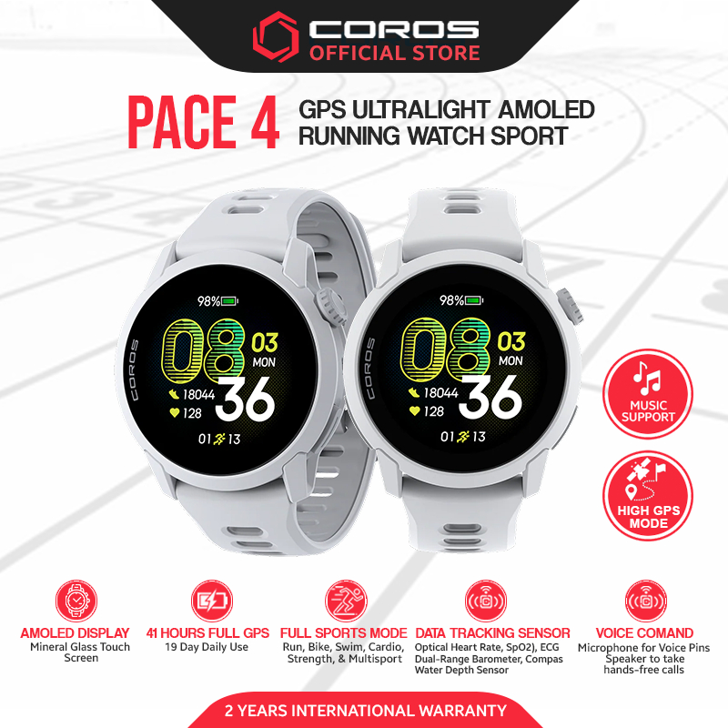 COROS PACE 4 Amoled Ultralight GPS Running Sport Watch