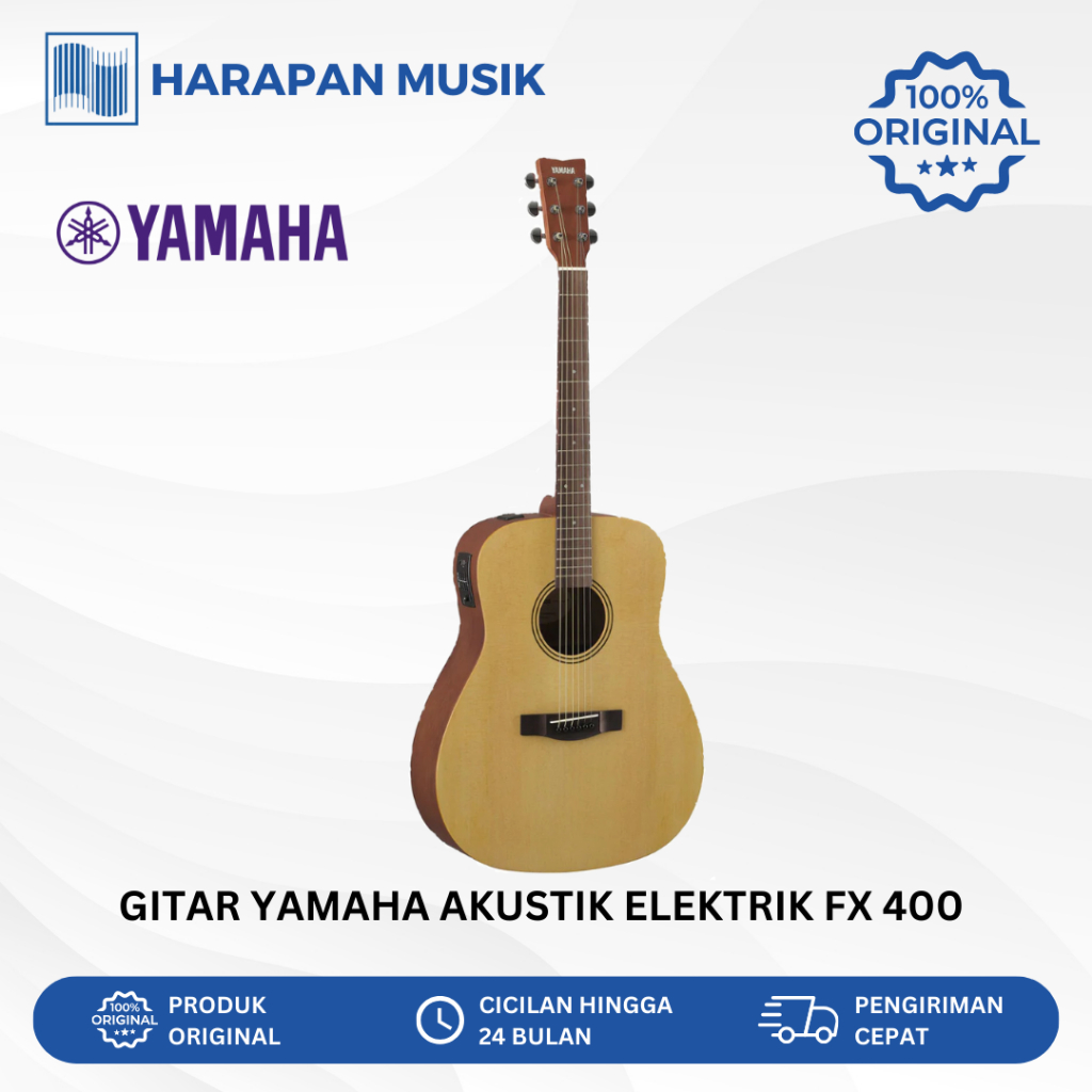Gitar Akustik Elektrik Yamaha FX400 Original 100%