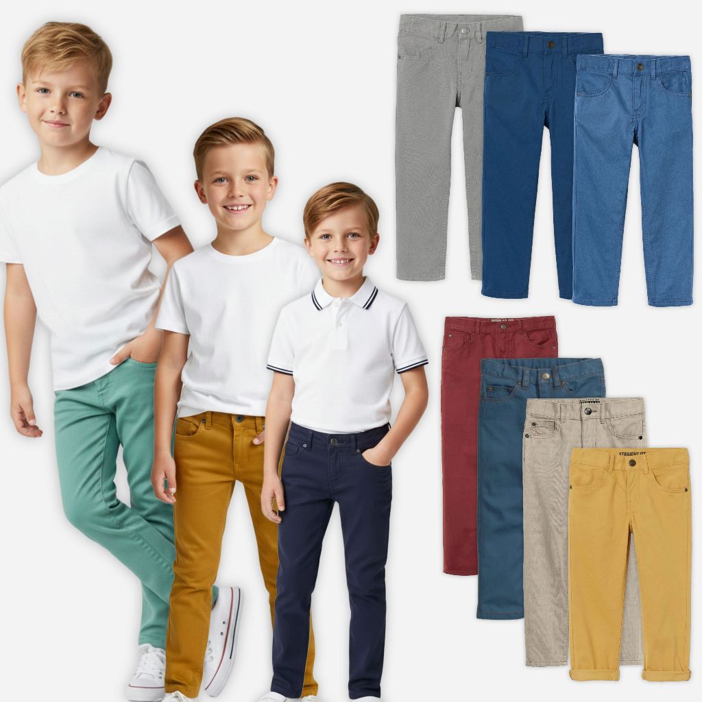 Celana Panjang Anak Laki Laki Chinos Twill Branded Hm 18 Bulan - 8 Tahun
