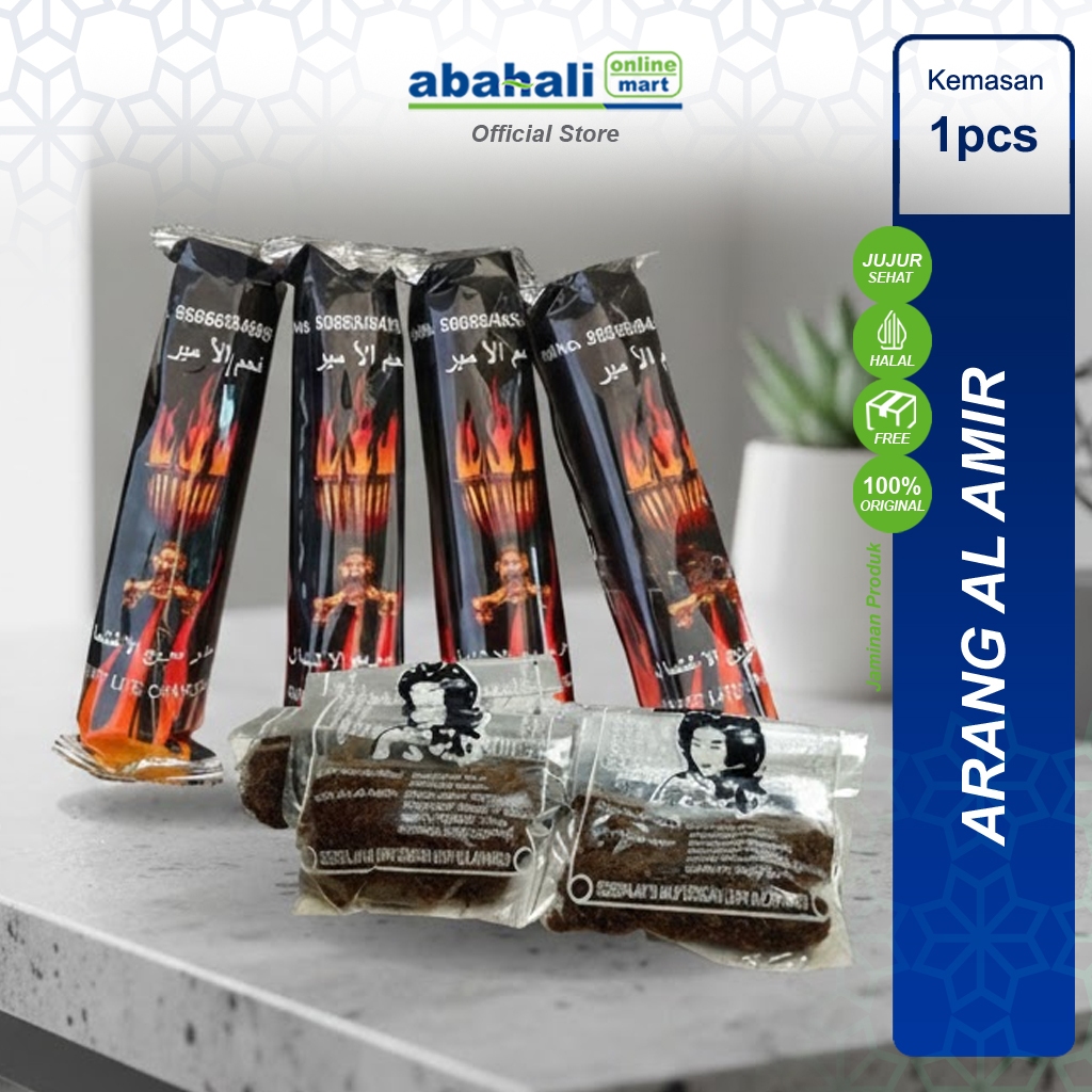 Arang Magic Al Amir + Dupa Pengantin Min - 6 Pcs Mudah Menyala, Tidak Berbau, Desain Donat