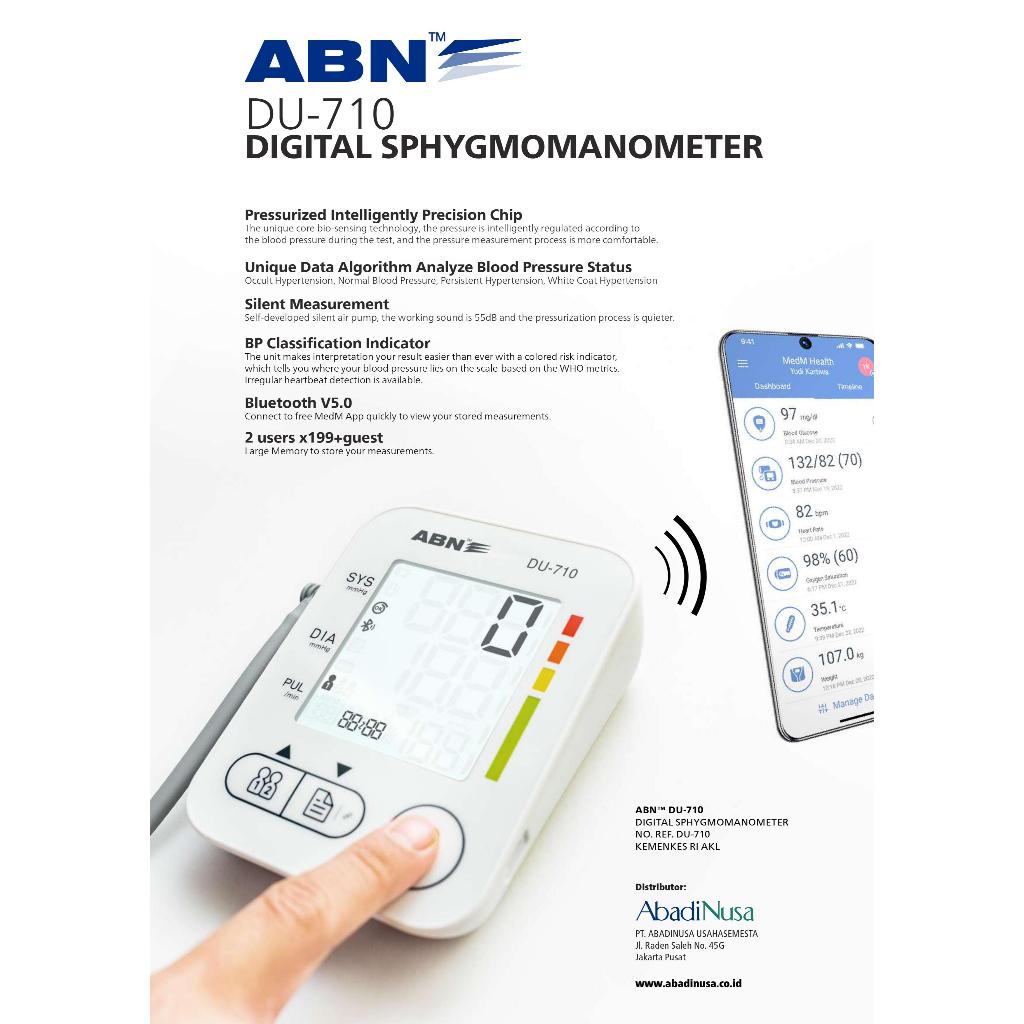 ABN Tensimeter DU 710 atau Tensi Digital Alat Ukur Tekanan Darah