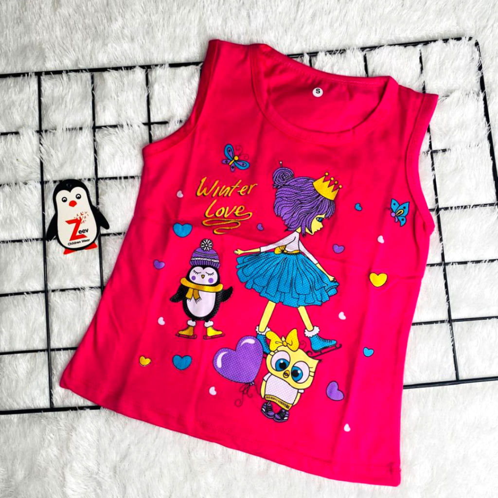 Winter Love - Baju Imut Lucu Anak - Cute Funny Kids Clothes - Outfit Atasan Anak - Cocok buat Santai