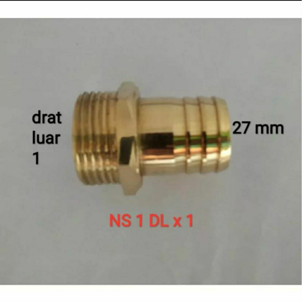 nepel selang drat luar 1 x 1