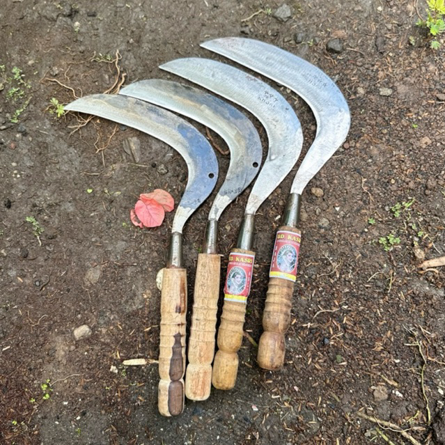 PROMO Sabit Rumput bahan baja asli sabit rumput berkebun pemangkas rumput manual