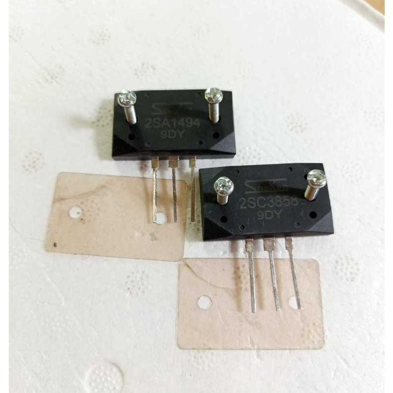 1 SET TRANSISTOR MIKA PLUS BAUT SANKEN 9DY 2SA1494 SA1494 SA 1494 2SC3858 SC3858 SC 3858 1 SET TRANS