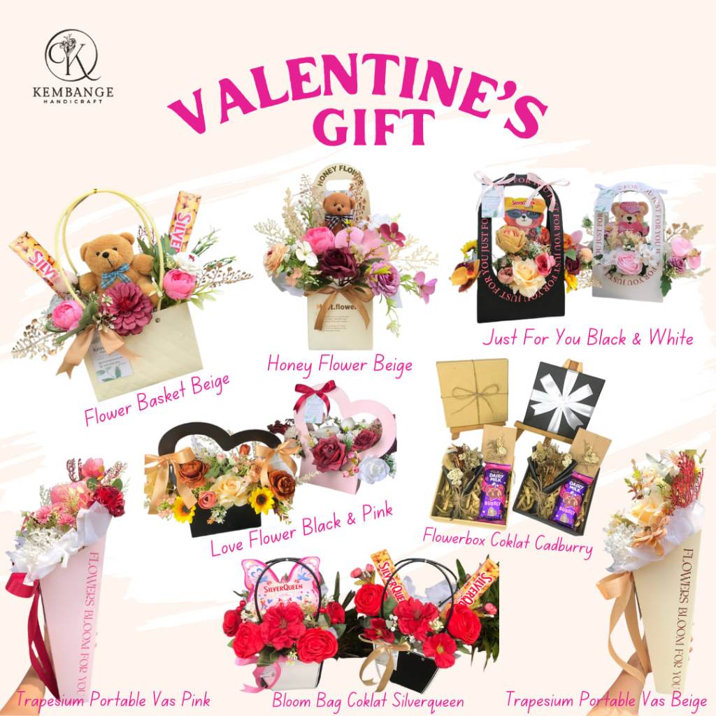 KADO PACAR / KADO PASANGAN / VALENTINE GIFT / KADO PACAR CEWEK / BOX BUNGA VALENTINE /KOTAK LOVE / K