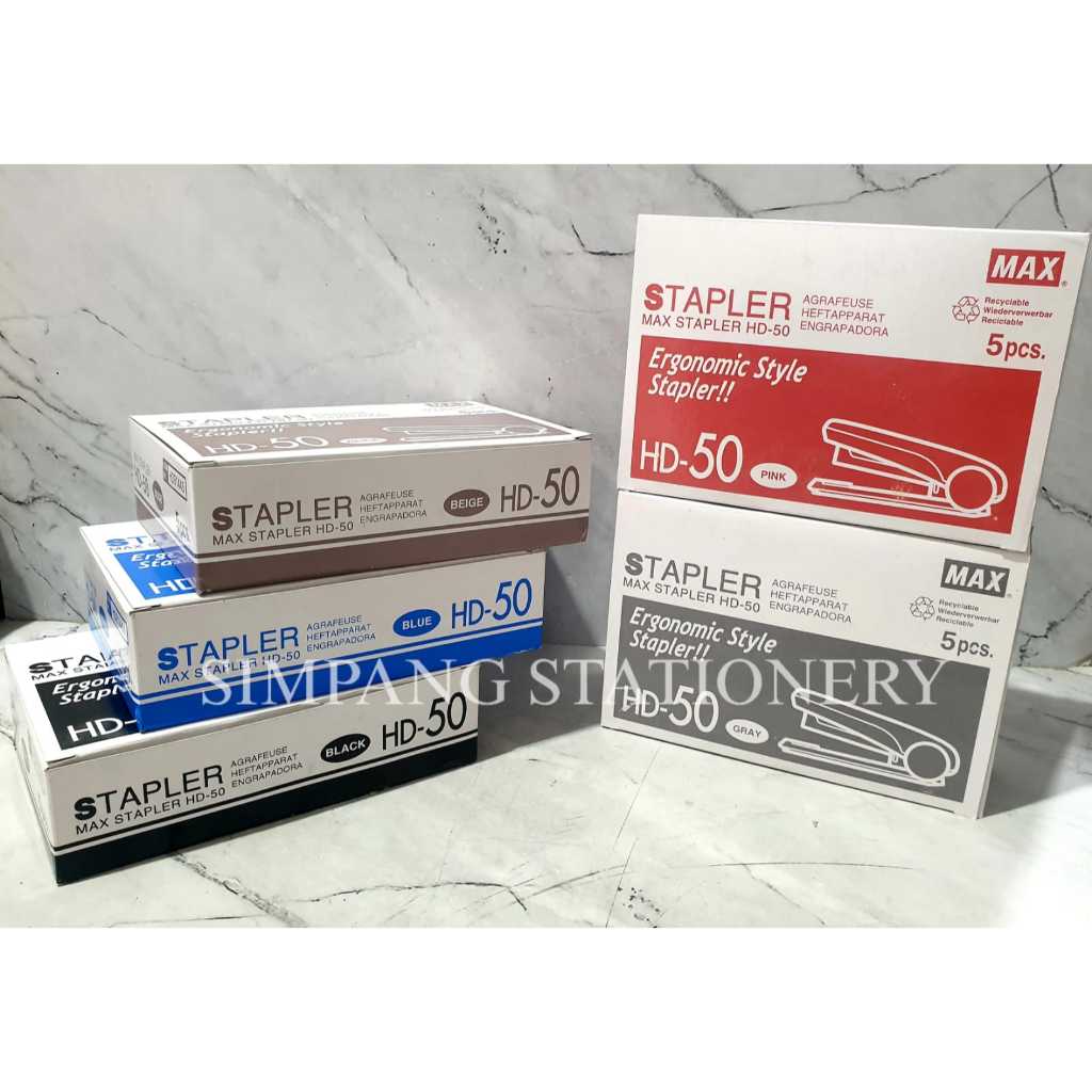 1 BOX ISI 5 PCS MAX STAPLES HD-50 / BOX