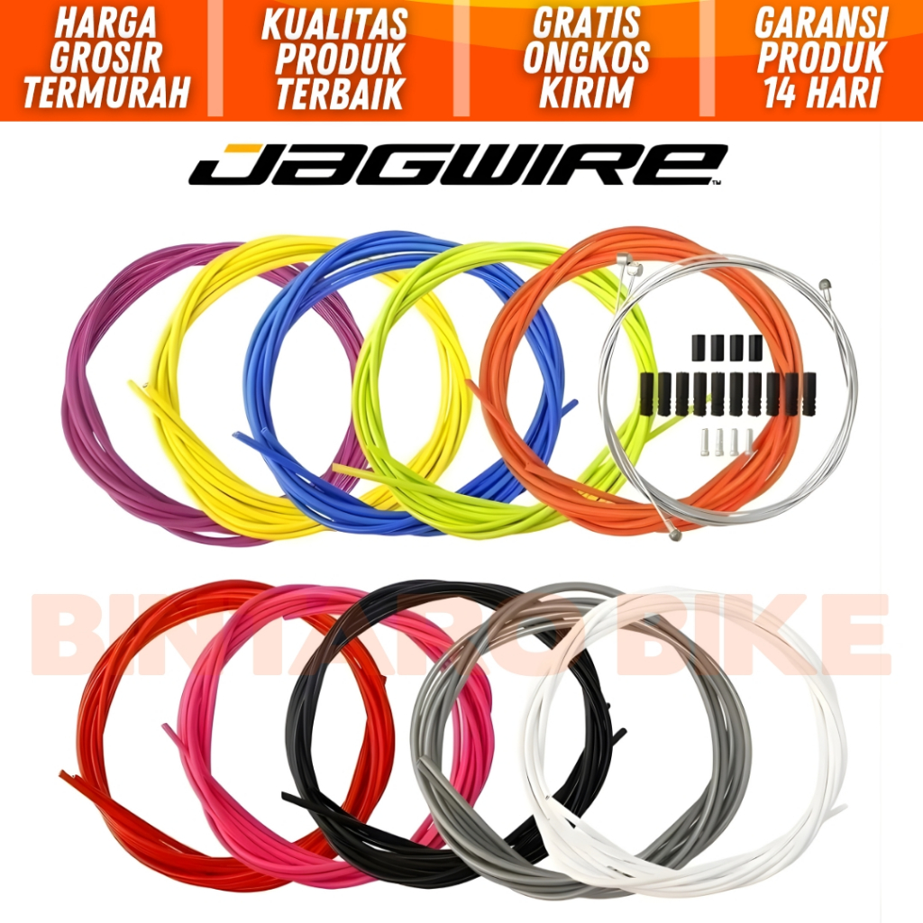 Kabel Set JAGWIRE Rem Shifter Cable Set Sepeda Lipat MTB Roadbike BMX Fixed Gear DLL