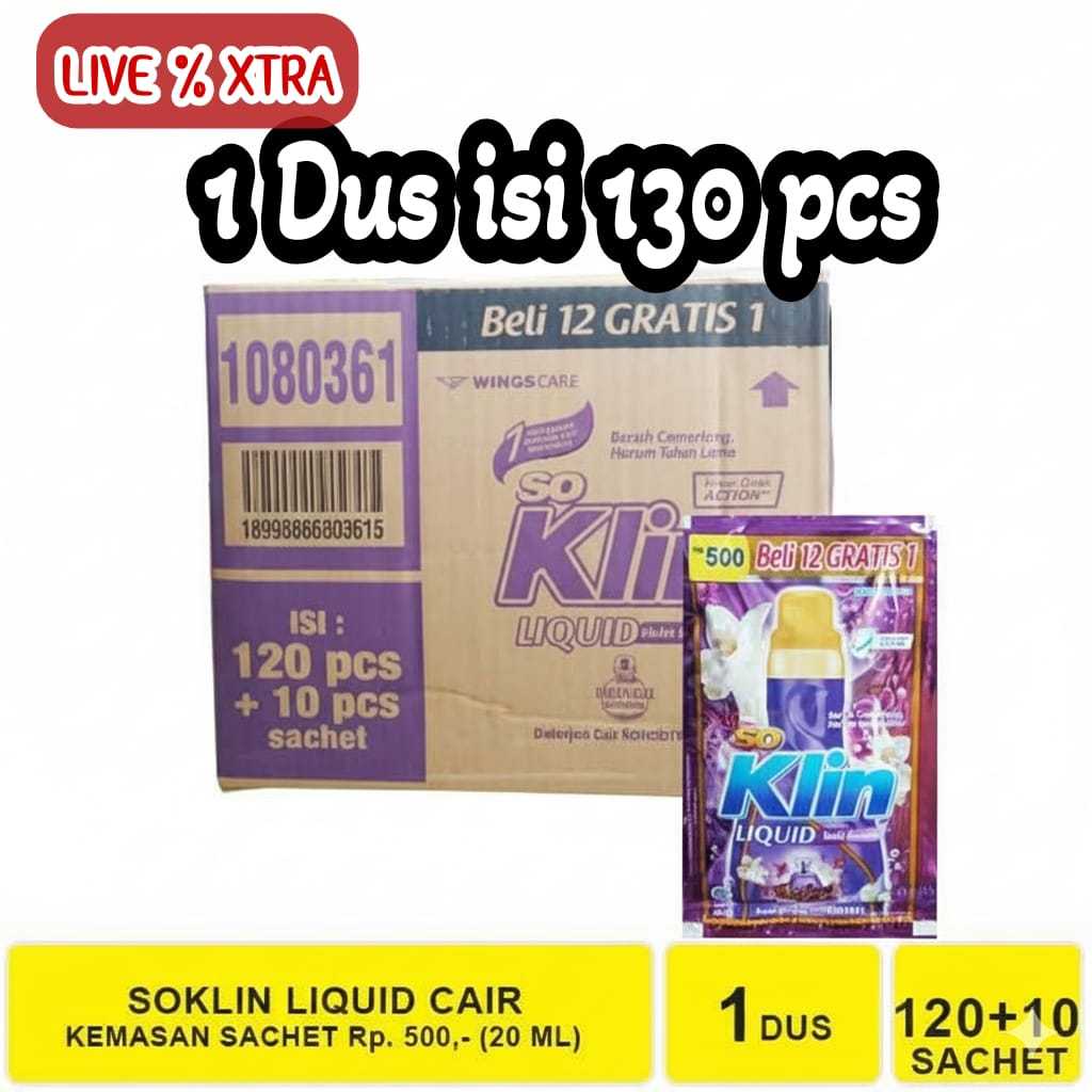 Soklin liquid 1 dus isi 130
