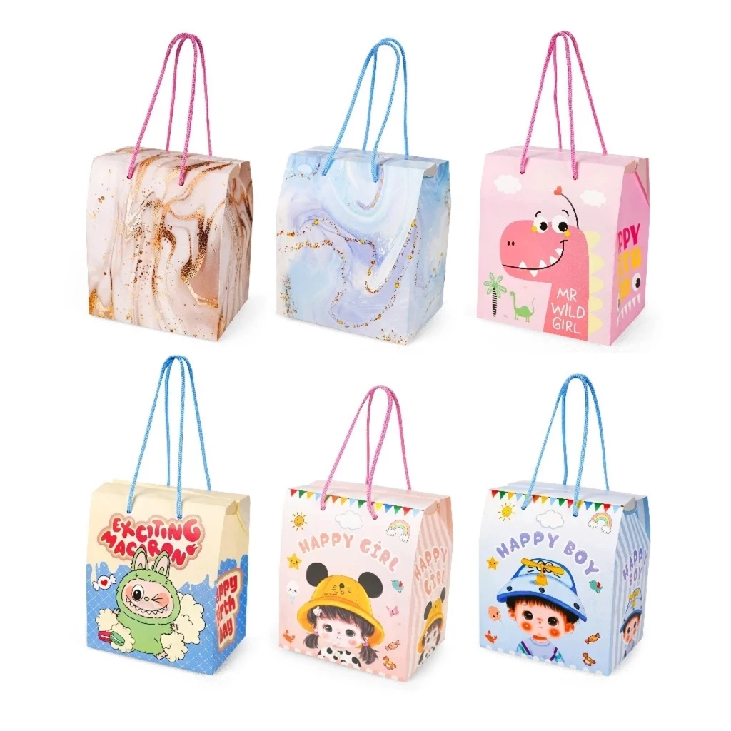 {Isi 10 Pcs} SNACK BOX KARDUS ULANG TAHUN ANAK / HAJATAN / KARDUS SNACK BOX TALI ULTAH