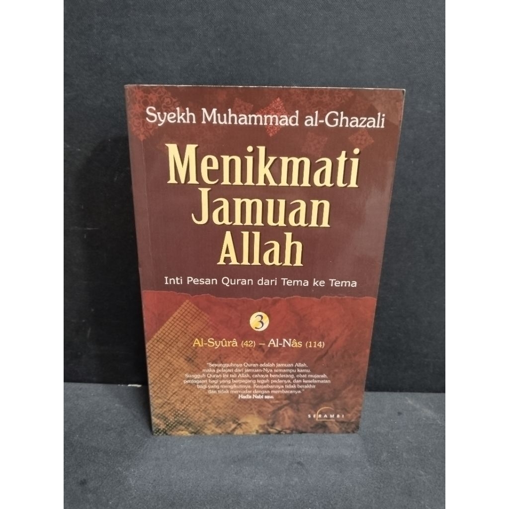 Buku original MENIKMATI JAMUAN ALLAH by Syekh Muhammad Al Ghazali 3