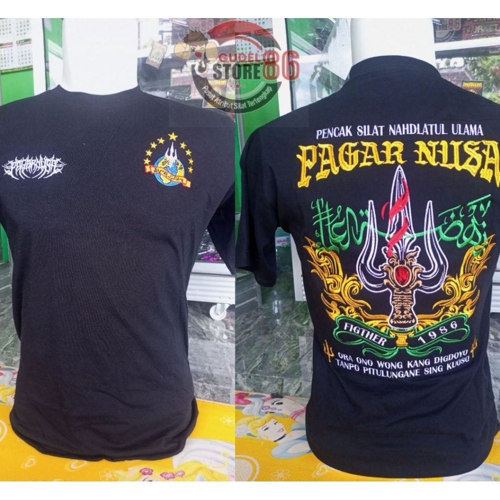 kaos pagar Nusa bordir distro keren