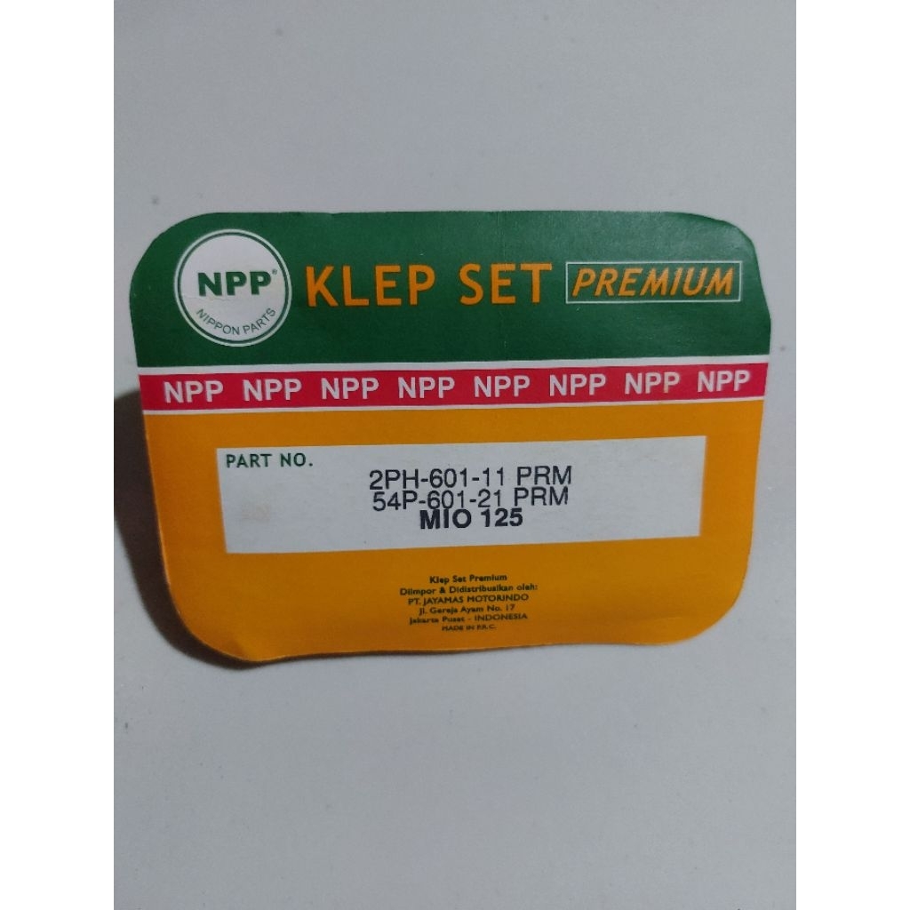 Klep set mio 125 mio m3 2ph Fino 125 Original