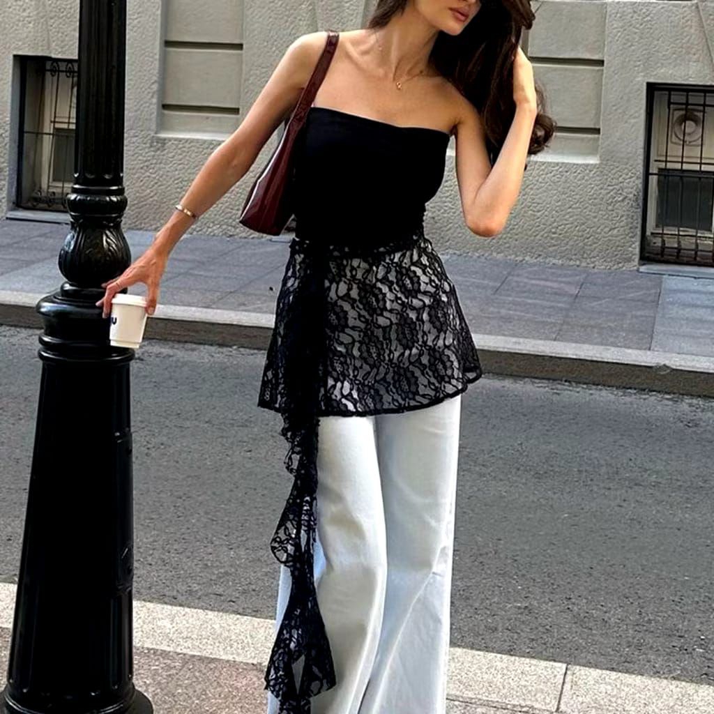 Lady Lace Skirt / renda outer rok ruffle / skort lace