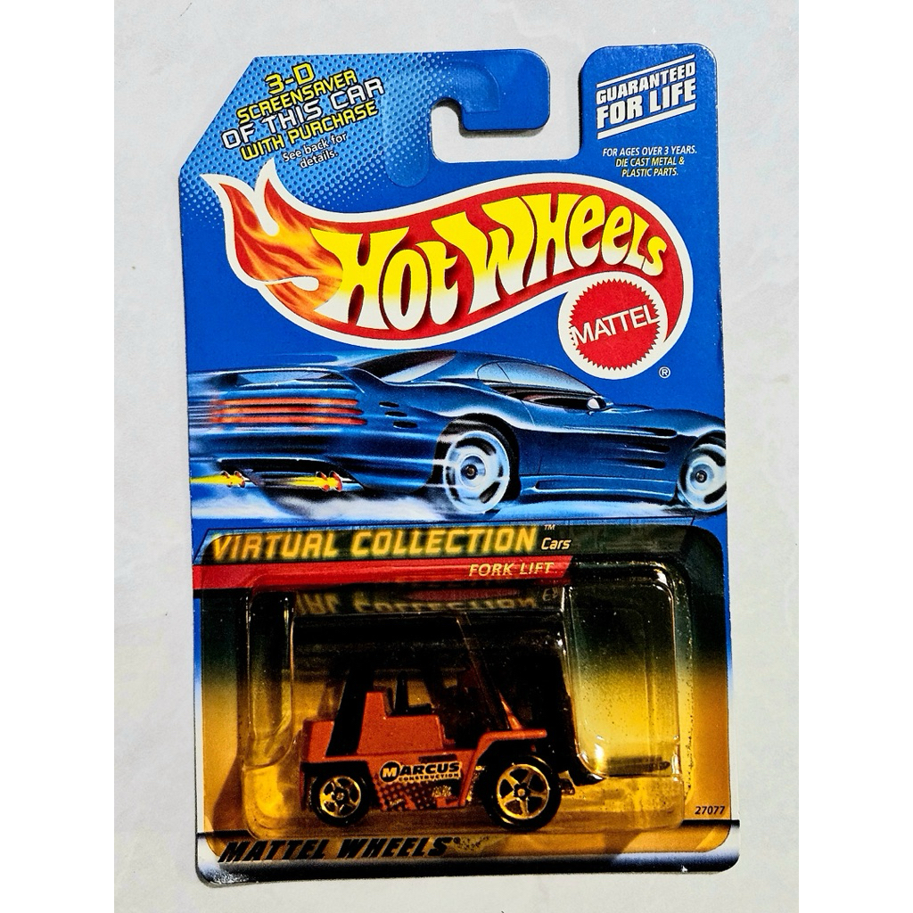 Hot Wheels 1992 Virtual Collection Cars #110 FORK LIFT