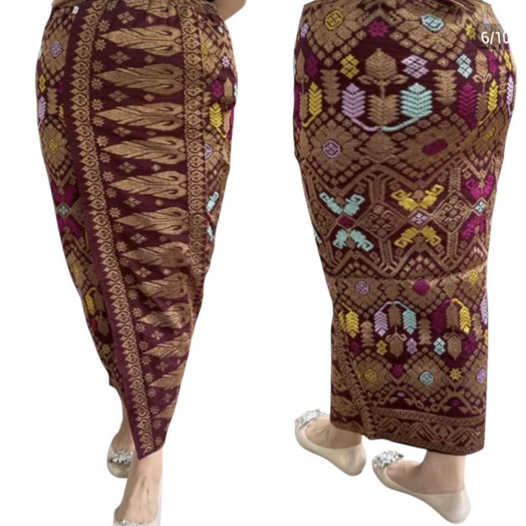 KAMEN JADI BORDIR SIZE "JUMBO 5XL" /KAMEN BALI/KAMEN JADI/KAMEN SONGKET/ROK BALI (FREE OBI BLUDRU)