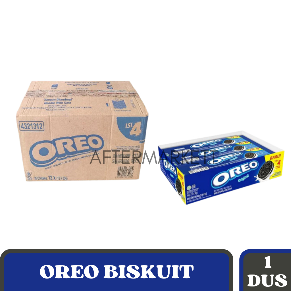 Oreo Biskuit 1 Dus Varian Rasa Vanilla
