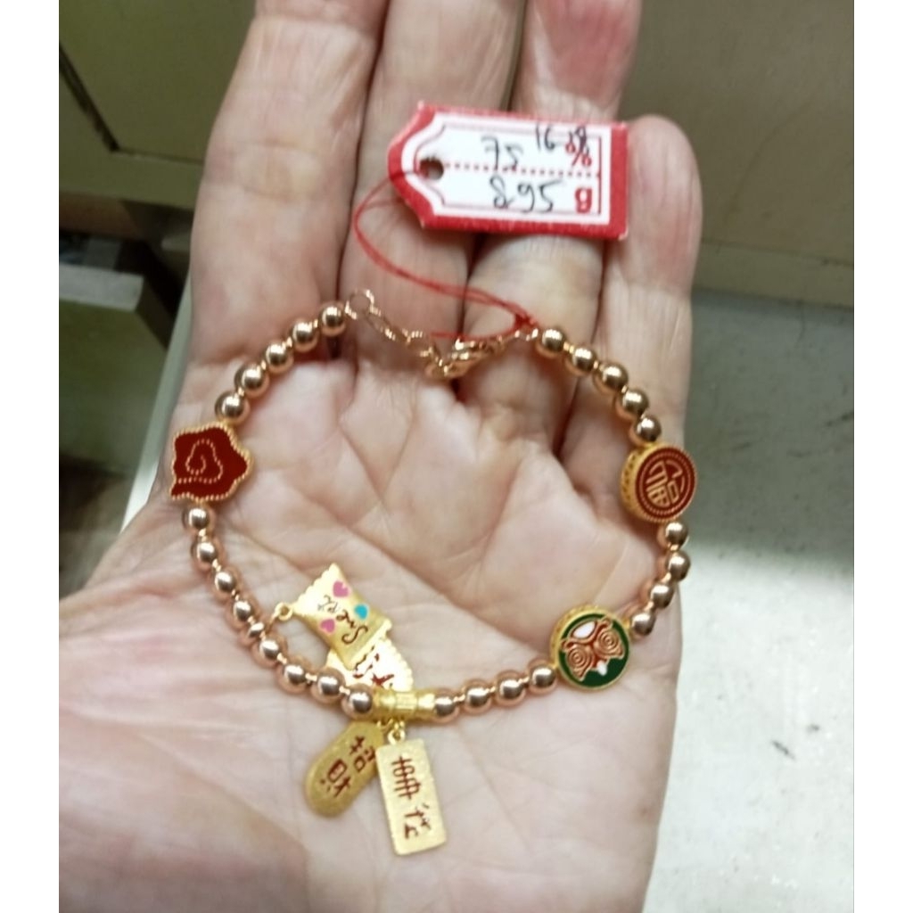 Gelang rantai emas 75 permen