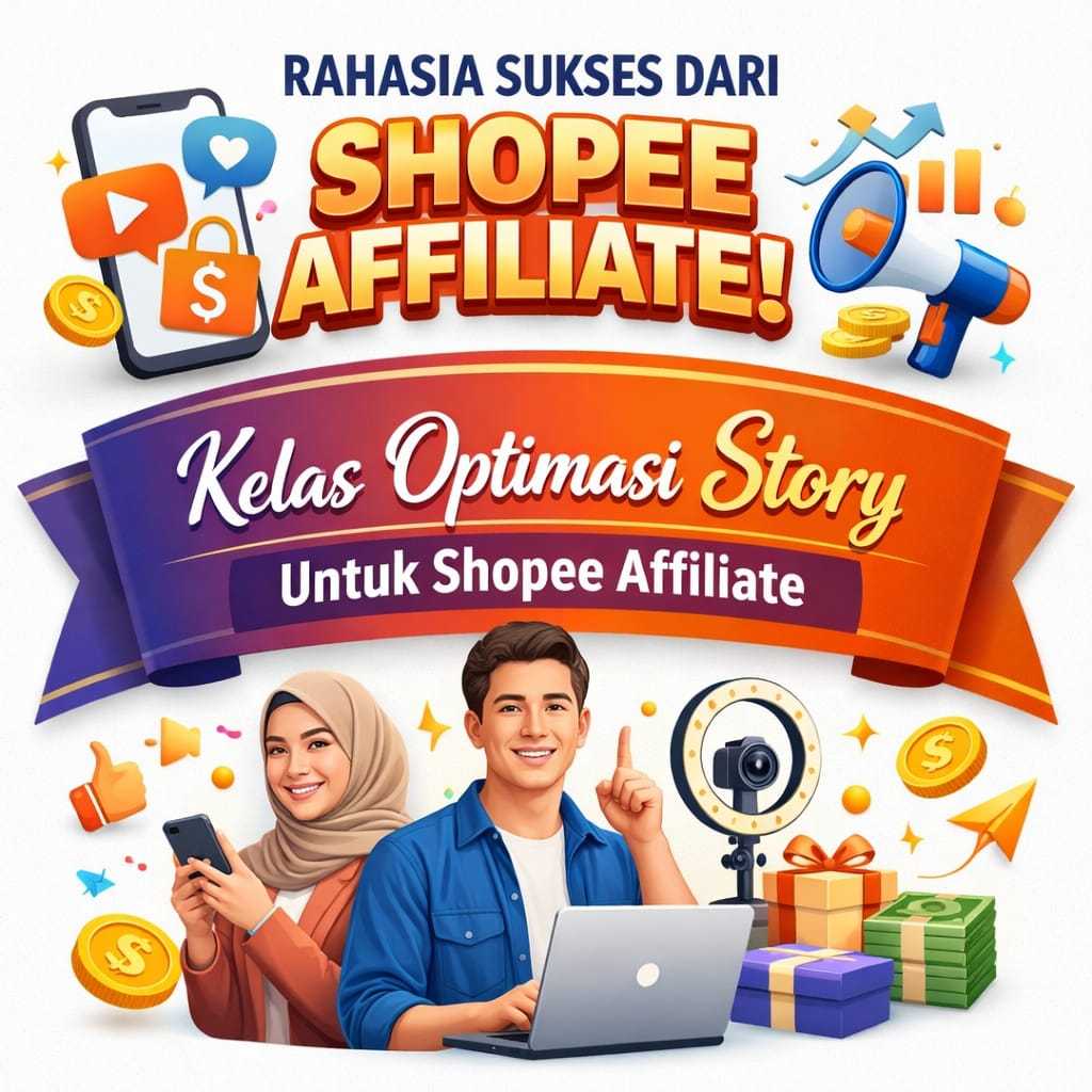 Kelas Optimasi Shopee Affiliate Lewat Story Biar Makin Cuan