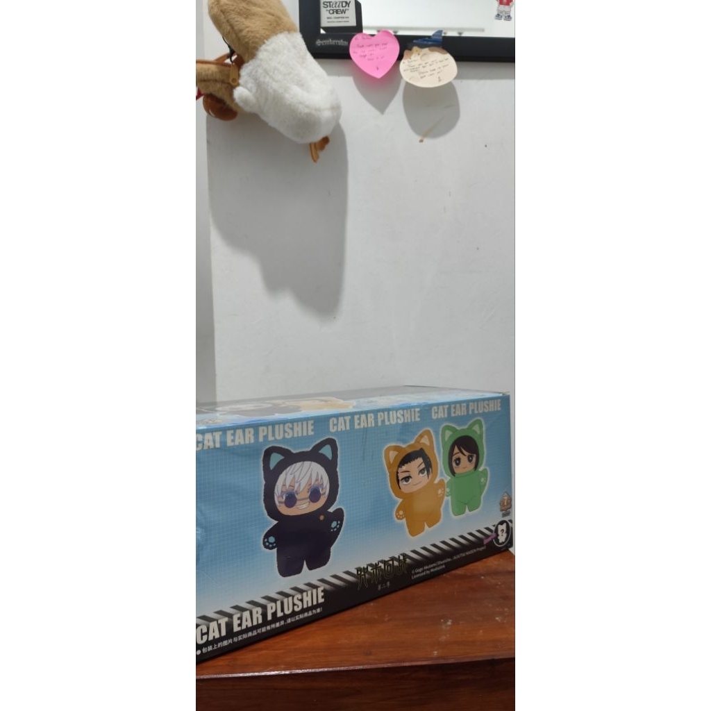 Eaki Cat Ear Plushie Jujutsu Kaisen Blindbox TOJI NANAMI GOJO SHOKO HAIBARA GETO
