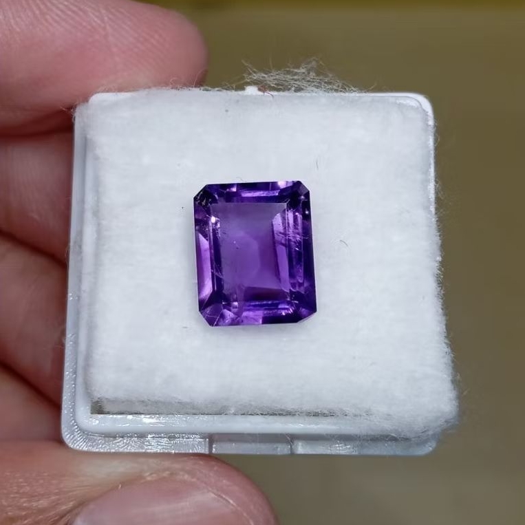 Batu permata natural amethyst + memo GLI