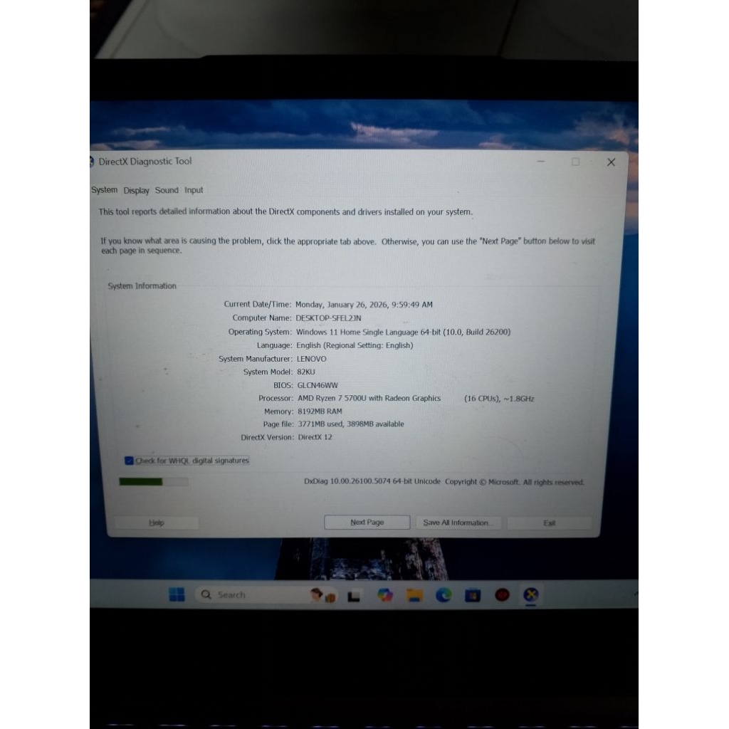 Lenovo Ideapad slim 3 14alc6