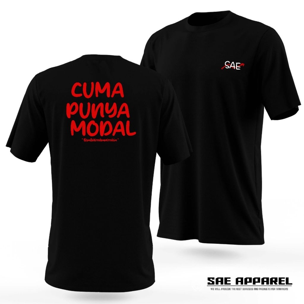 KaosKataKata - Modal Bismillah / sae apparel / cotton combed 24s / sablon DTF /  kaos unisex / kaos 