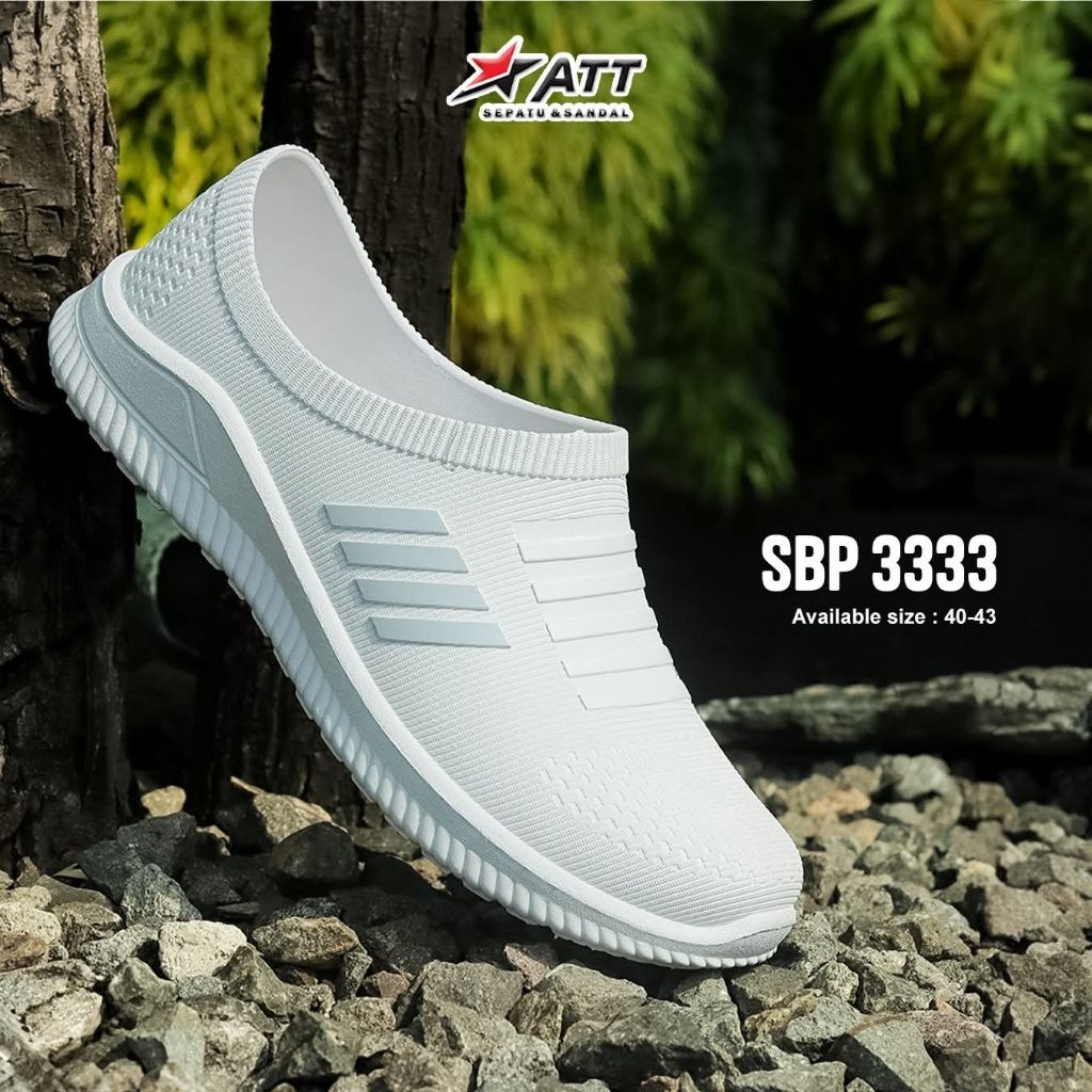Sepatu slip on pria terbaru sepatu karet pria anti air sepatu slip on original pro att