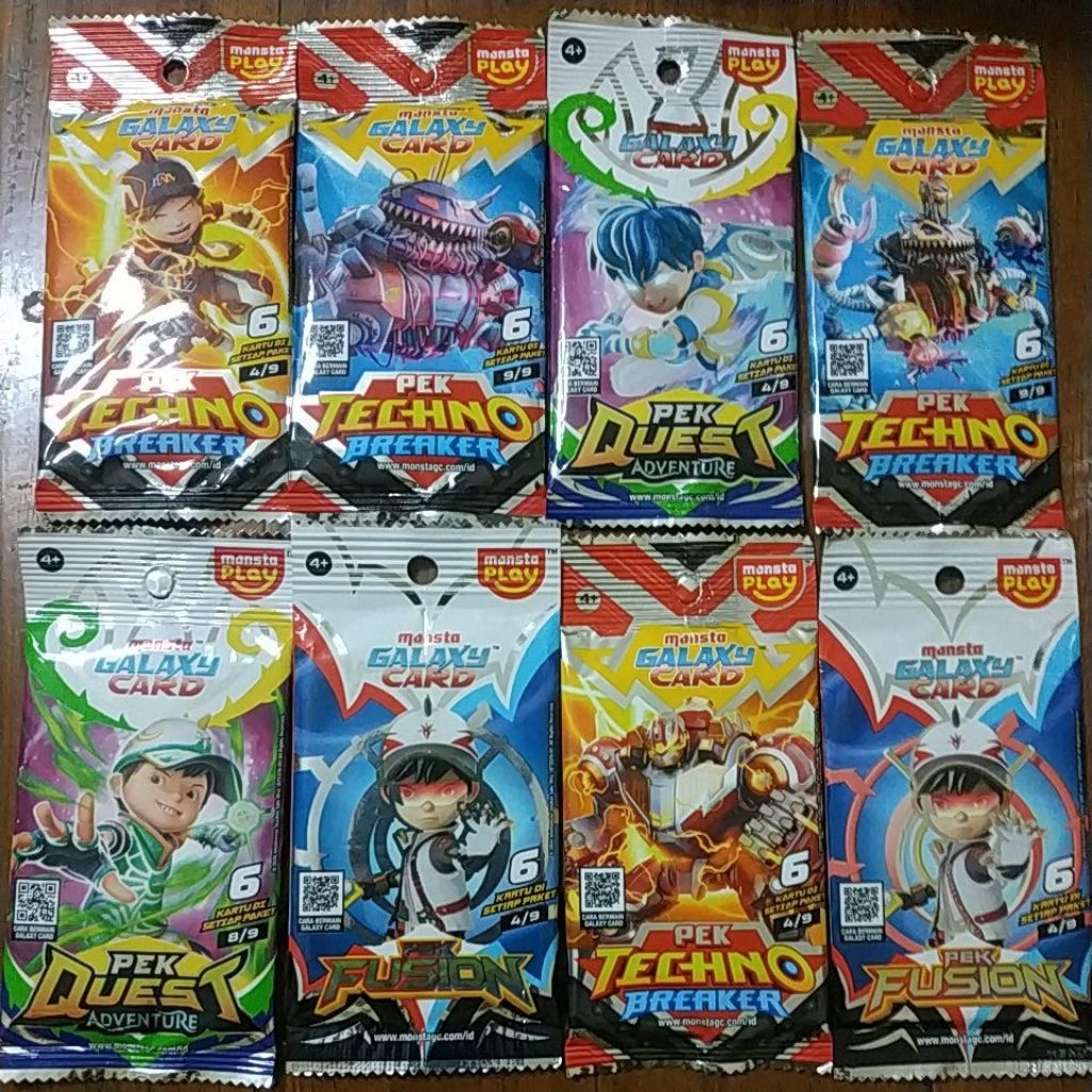 Kartu Boboiboy Pek Quest Fusion Techno Indonesia Terlengkap