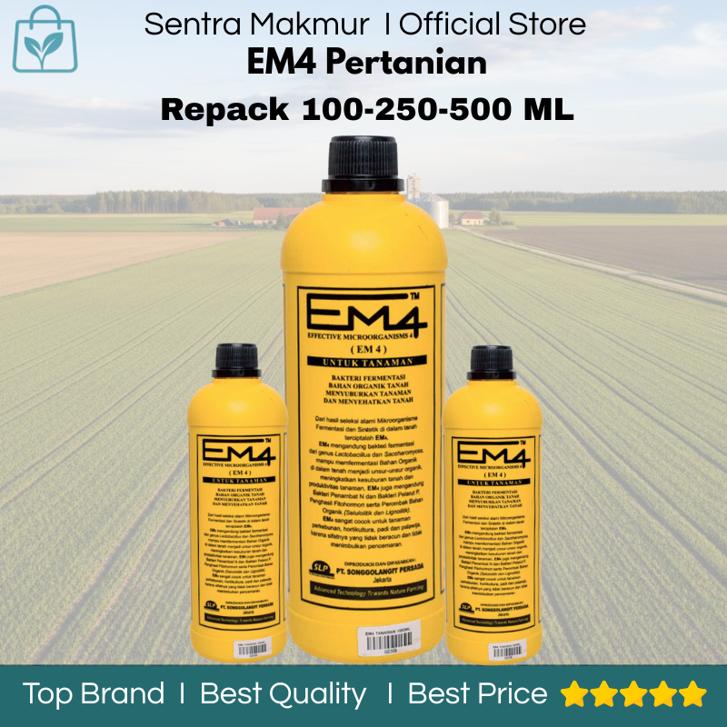 Em4 Pertanian Isi 100/250/500 Ml - Em4 Pertanian - Em4 Pertanian 100 Ml - Em4 Pertanian 250 Ml - Em4