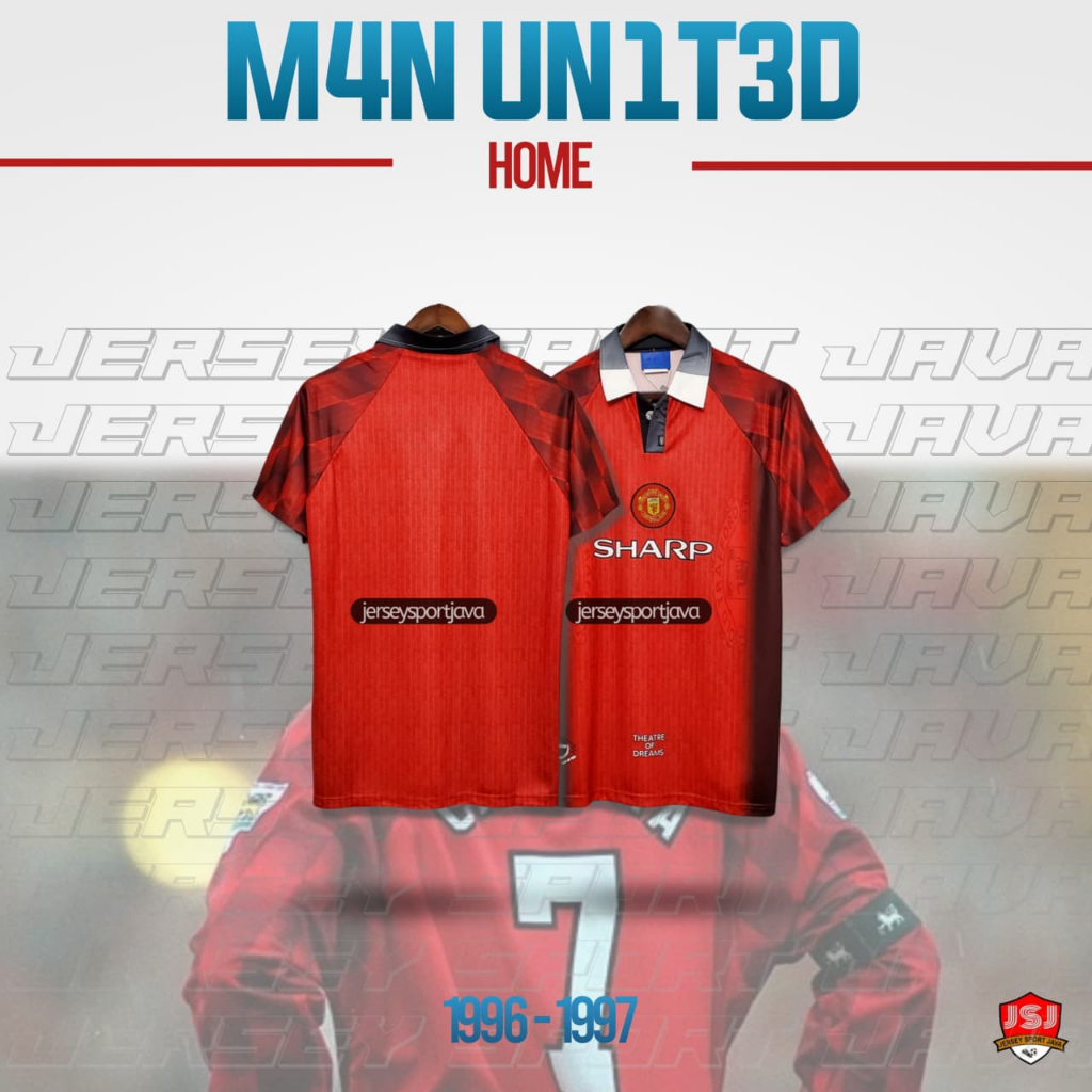 ( BISA COD ) JERSEY BAJU BOLA PRIA RETRO MU HOME COBRA 96/98 GRADE AAA+ - BEST HIGT QUALITY