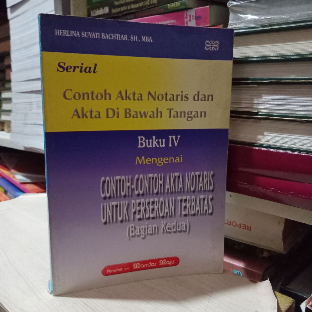 buku contoh akta notaris dan akta di bawah tangan
