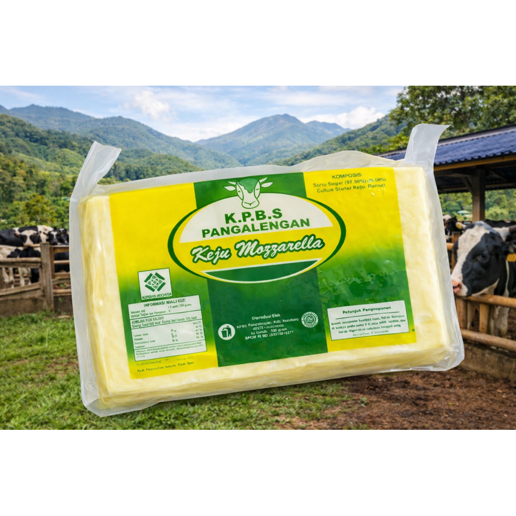 KEJU MOZZARELLA MURNI 99% SUSU - KPBS PANGALENGAN