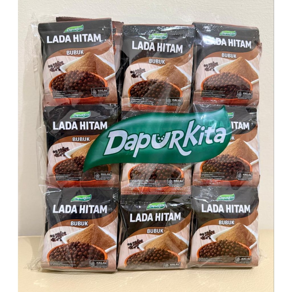 Dapur Kita LADA HITAM bubuk sachet renceng halal